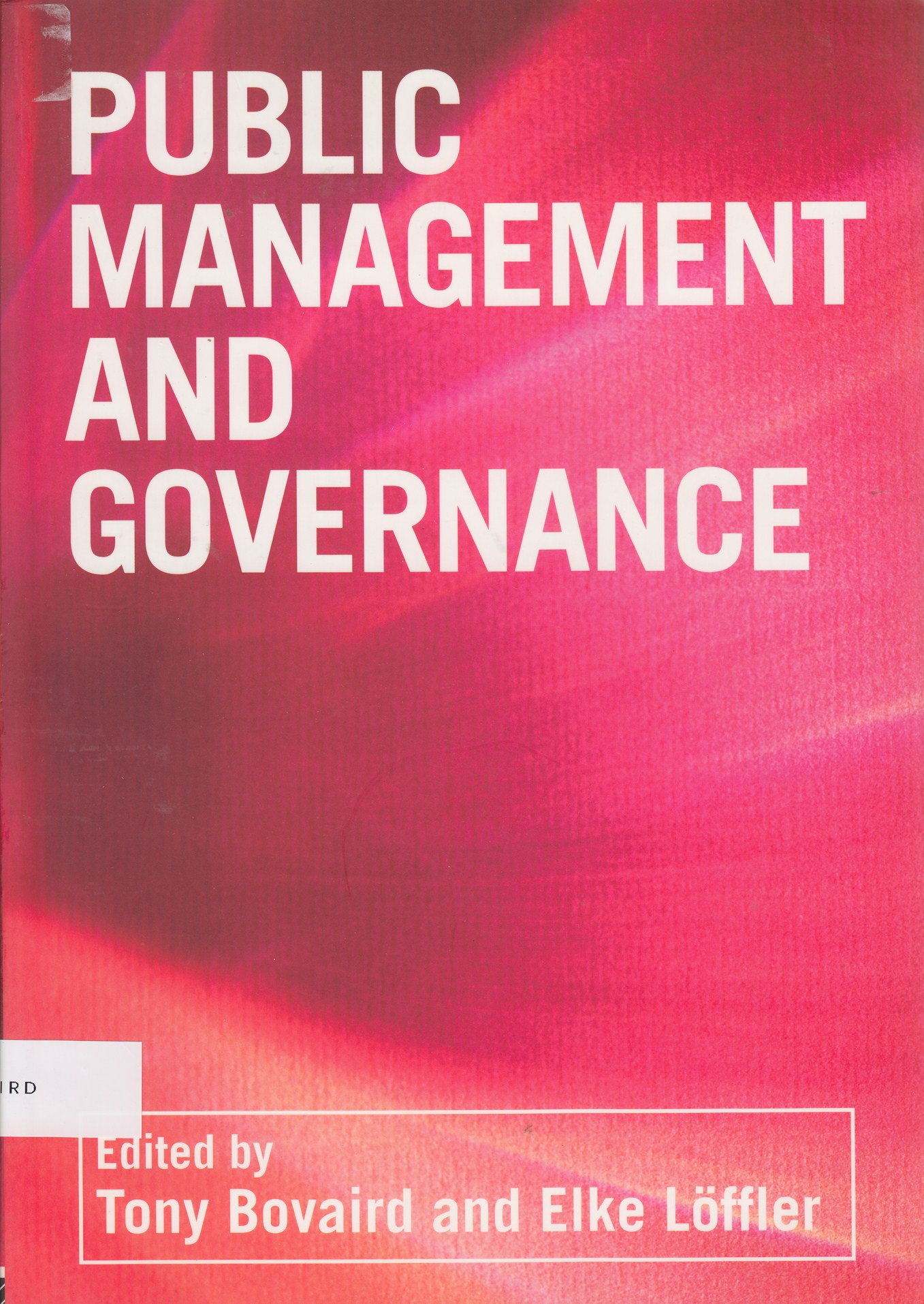 Public Management and Governance