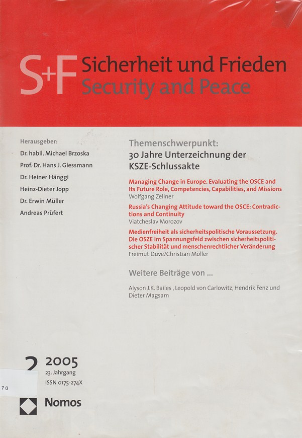S + F; Security and Peace
